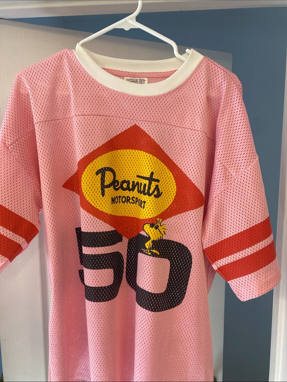 Peanuts Pink '50' Mesh Kids Top - Peanuts Motorsport